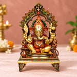 17.25 inches Stunning Brass Ganesha Statue