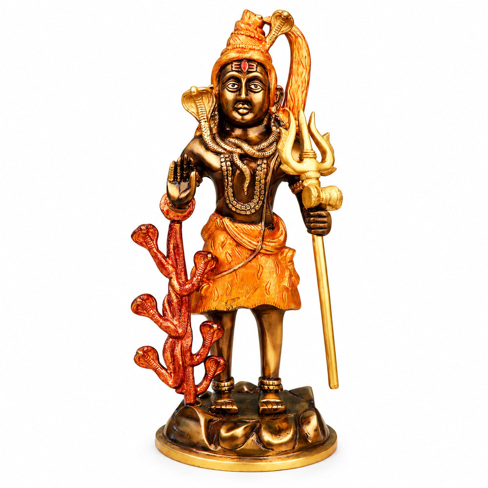 17.2 Inch Stunning Brass Decorative Shiva/Mahadev Idol