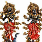 15.2 Inch Gorgeous Radha Krishna Brass Idol
