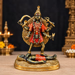 12 inch Brass Colorful Kali Maa Idol