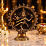 5 Inch Petite Nataraj Brass Idol