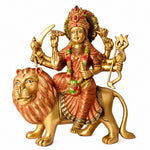 11 Inch Magnificent Sherawali Mata Statue for Home Temple