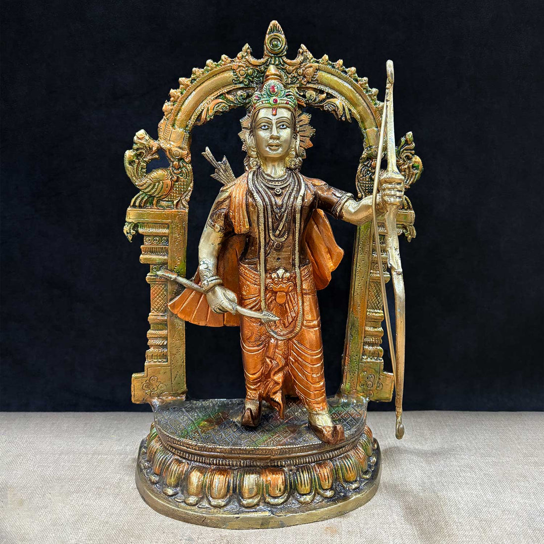 12.7 Inch Brass Ram Idol – A Divine Symbol of Strength and Beauty