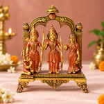 12.5 Inch Majestic Brass Ram Darbar Idol with Royal Touch of Divine Elegance