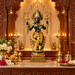 19 Inch Brass Chola Krishna Sculpture Playing the Flute