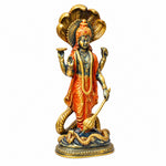 17 Inch Brass Vishnu Standing with Sheshanag