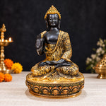 13 Inch Buddha Statue in Sitting Pose – Majestic and Serene