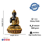 13 Inch Buddha Statue in Sitting Pose – Majestic and Serene