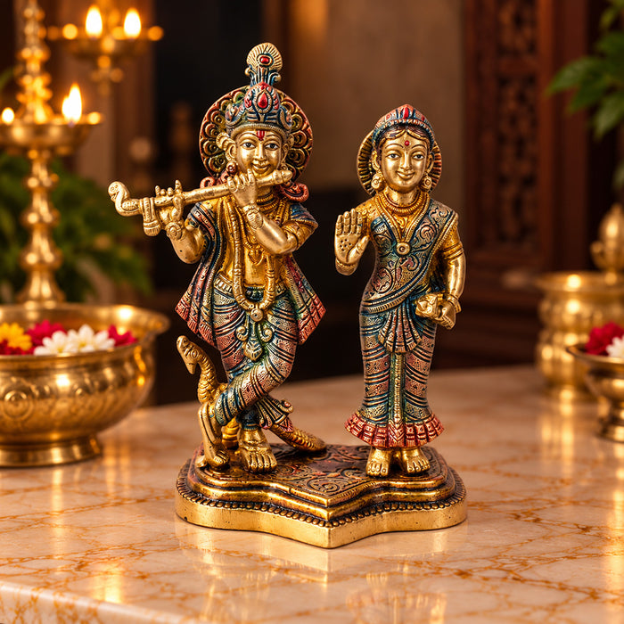 8 Inch Radha Krishna Idol – A Symbol of True Devotion and Love