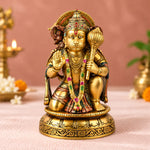 10.6 Inch Brass Hanuman Idol – Protector of Courage and Faith