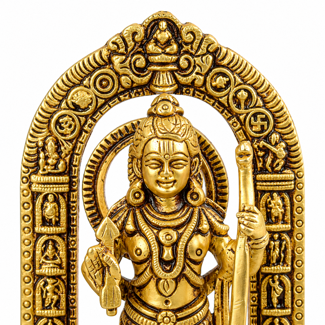5.9 Inch Superfine Pure Brass Ayodhya Ram Lalla Idol