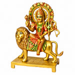 14.2 Inch Large Superfine Brass Durga Mata Statue