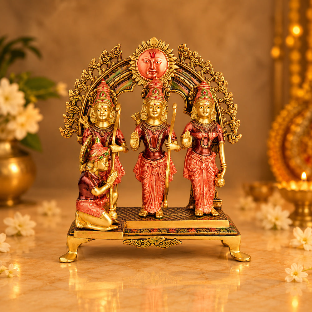 15.7 Inch Graceful Ram Darbar in Brass