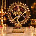 13.4 Inch Beautiful Natraj Brass Idol