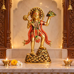 14.2 Inch Kesari Nandan Hanuman Brass Idol