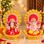Eternal Prosperity Sacred Lakshmi Ganesha Idol