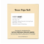 Brass Round Linning Puja Bell