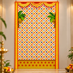 Backdrop Clothes Print Flower Design White Color