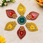 Colorful Rangoli Sticker Set Instant Festive Decor