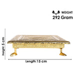 Meenakari-Adorned Wooden Kalash Chowki for a Touch of Elegance (6 Inch)