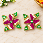 Celebration Spark Swastik Stickers Set of 2