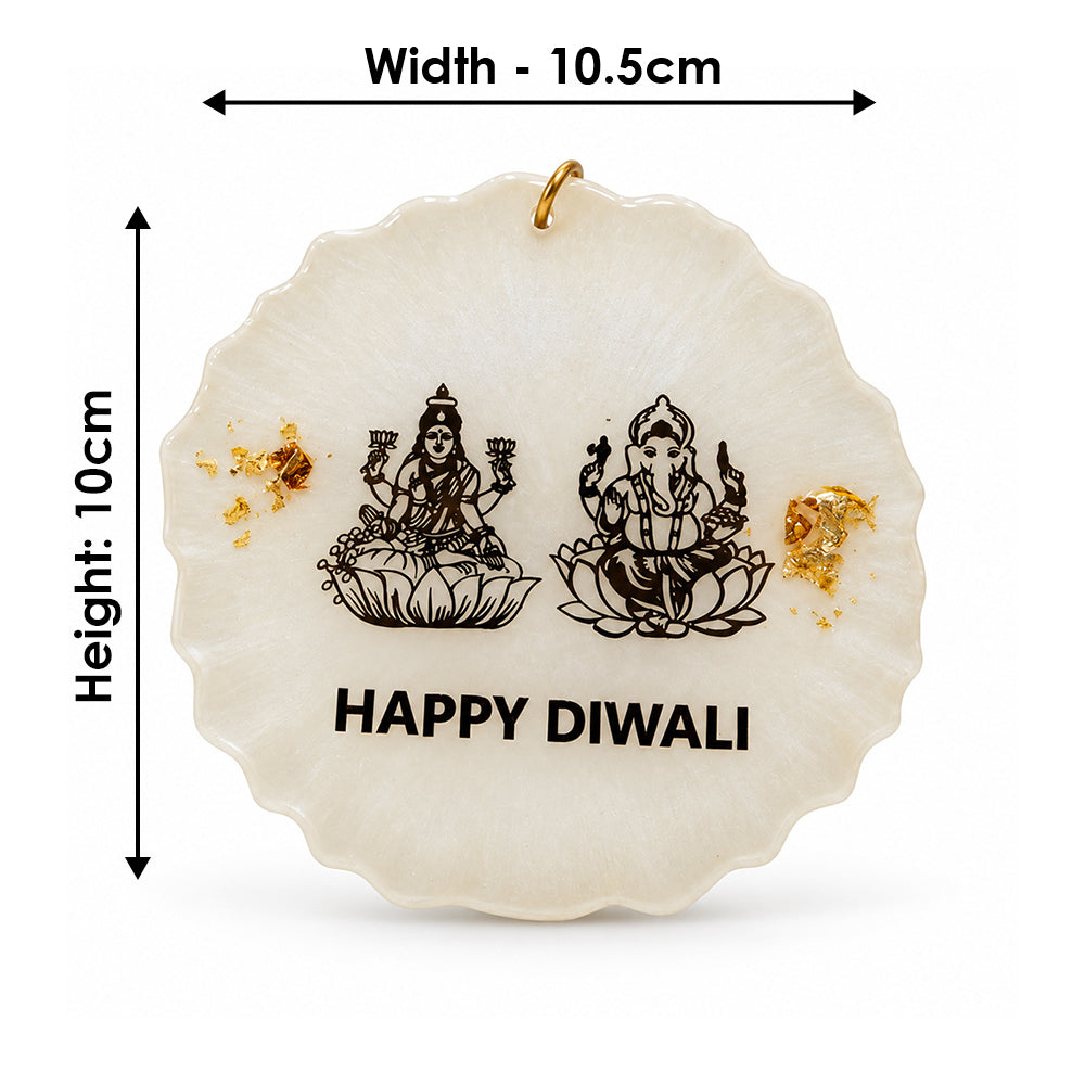 Hanging & Standing Resin Happy Diwali Lakshmi Ganesha Decor