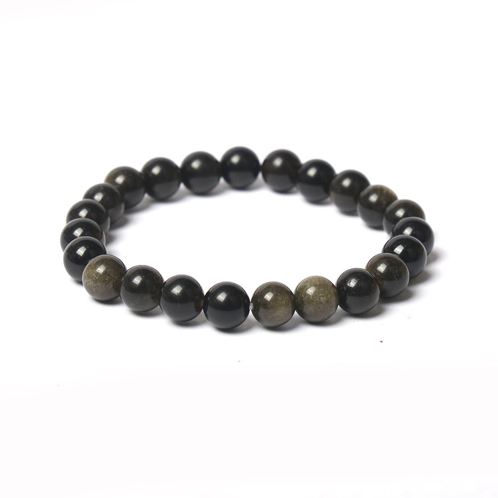 8mm Authentic Black Obsidian Healing Bracelet
