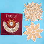 Set of 2 Rangoli Pallets with Vibrant Rangoli Colors