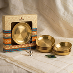 Pure Brass Laddu Gopal Bhog Thali Set