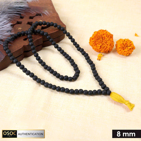 Govt. Certified 100% Original Karungali Mala – Sacred Ebony Wood 108+1 Beads