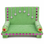 Serenading Laddu Gopal: Velvet Singhasan Large
