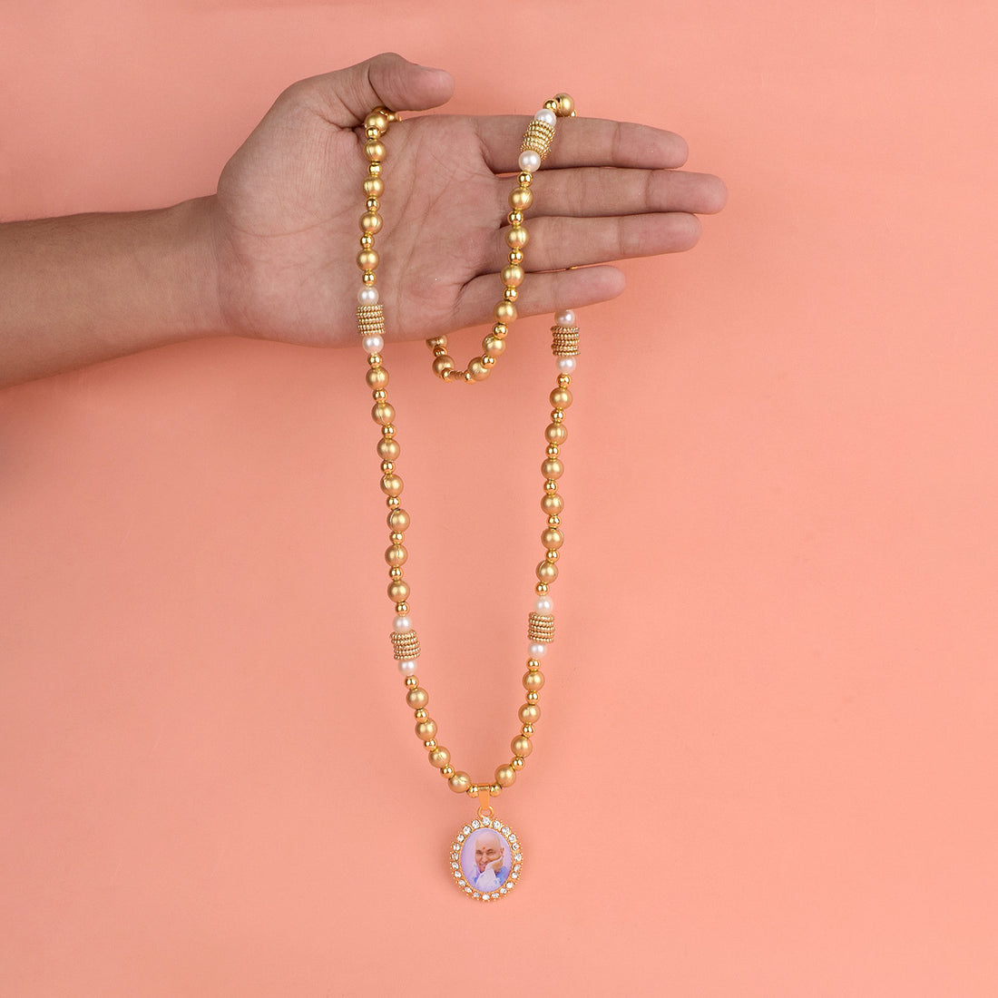 Guruji Neck Mala symbolizing spiritual upliftment and divine guidance. India’s Largest Pooja Accessories Brand – www.satvikstore.in