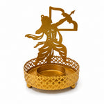 Golden Metallic Lord Rama Shadow Diya