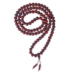 Certified 12mm 100% Original Authentic Pure Elastic Red Sandalwood Jap Mala (Andhra Pradesh)