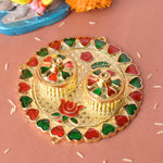 Handcrafted round kumkum holder | India’s Largest Pooja Accessories Brand – www.satvikstore.in