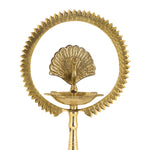 17 Inch Mor Kiran Style Brass Kerala Diya