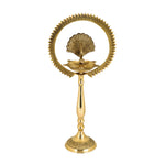 17 Inch Mor Kiran Style Brass Kerala Diya