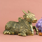 Decorative Handcrafted Brass Nandi