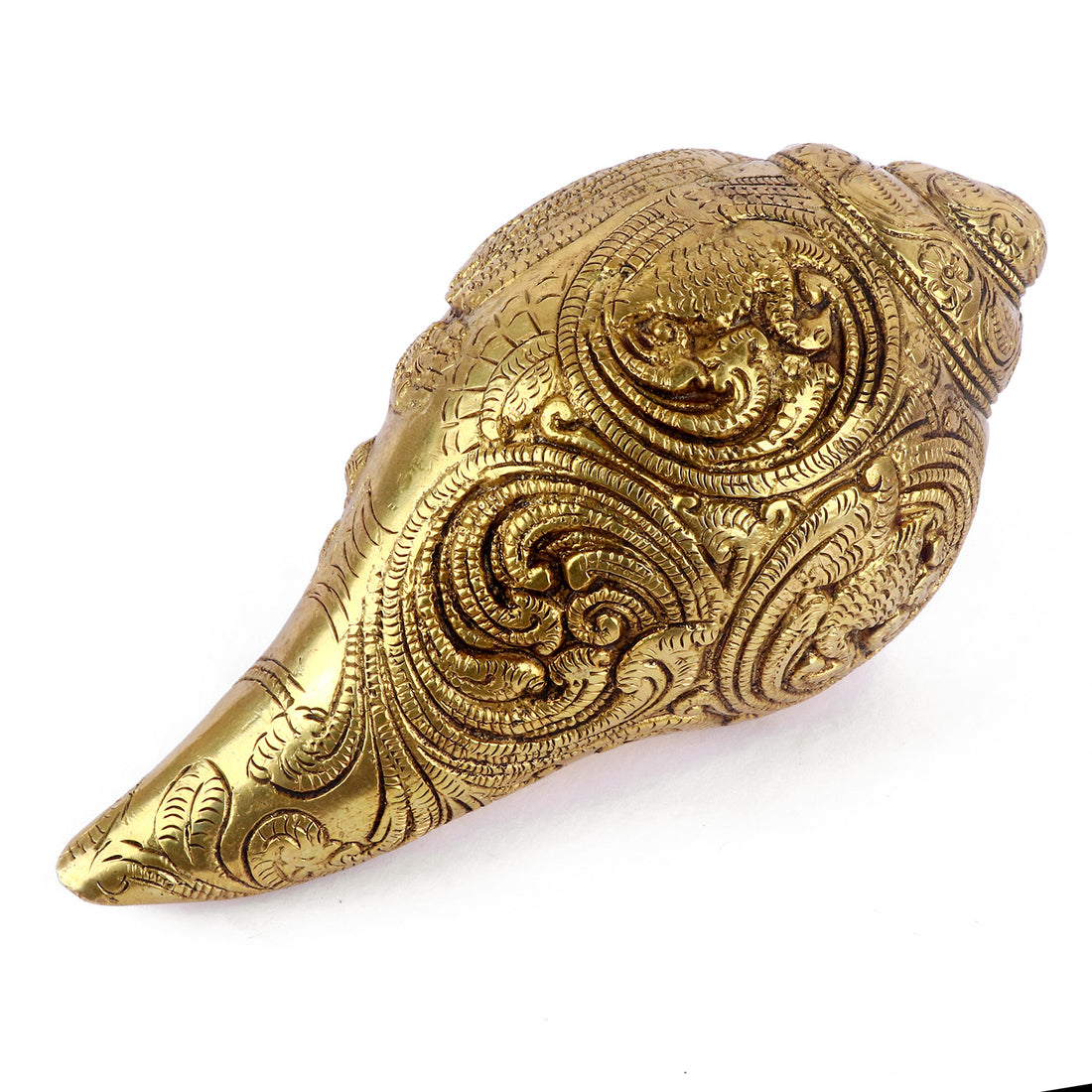 3.5 Inch Elegant Brass Vishnu Shankh