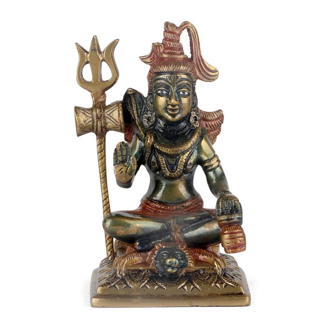3.8 Inch Brass Shiv Idol