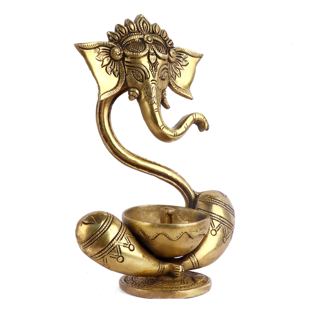 Alluring Brass Ganesh Akhand Diya