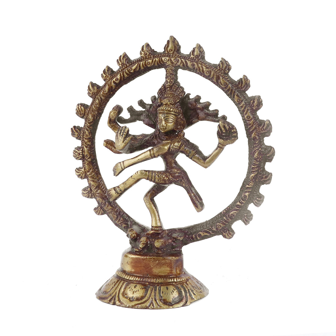 5 Inch Petite Nataraj Brass Idol