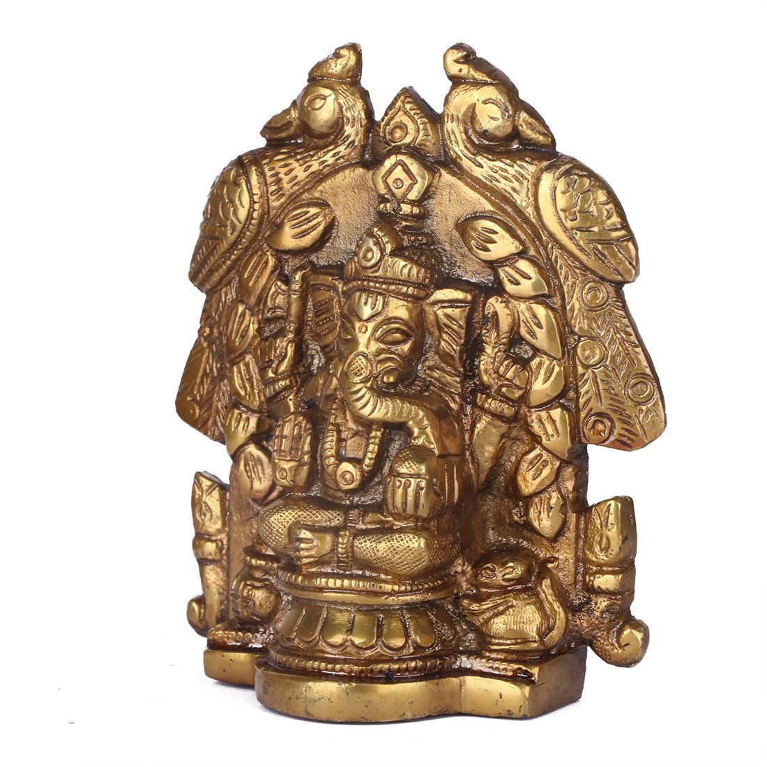 4.5 Inch Brass Ganesh Idol