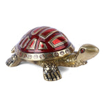 Brass Colored Turtle Large (Red)