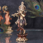 7.2 Inch Brass Krishna Idol