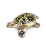 Brass Colored Turtle with Nakashi Plate/Tray (Large)