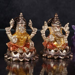 3 Inch Delightful Brass Laxmi Ganesh Idol
