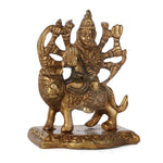 2.2 Inch Engraved Brass Maa Sherawali Idol