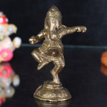 3.5 Inch Brass Dancing Ganesh Idol