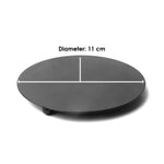 Black Decorative Plate Candle Stand